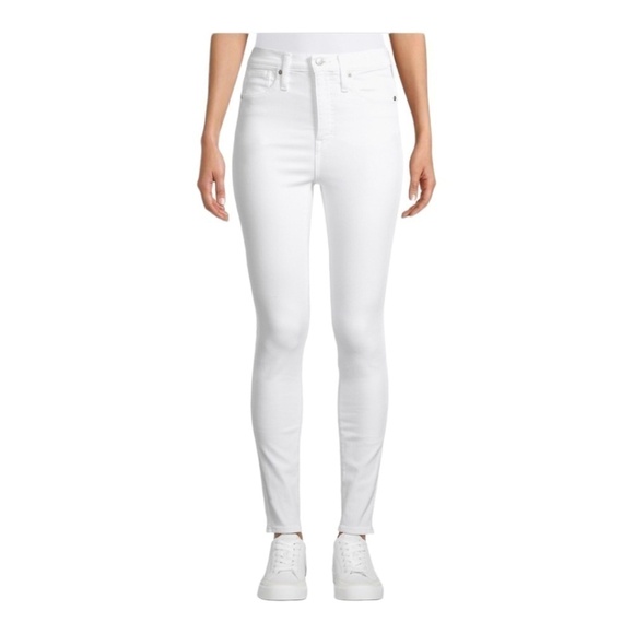 Madewell Denim - MADEWELL 10” High Rise White Skinny Jeans Size 23 inseam 29”
